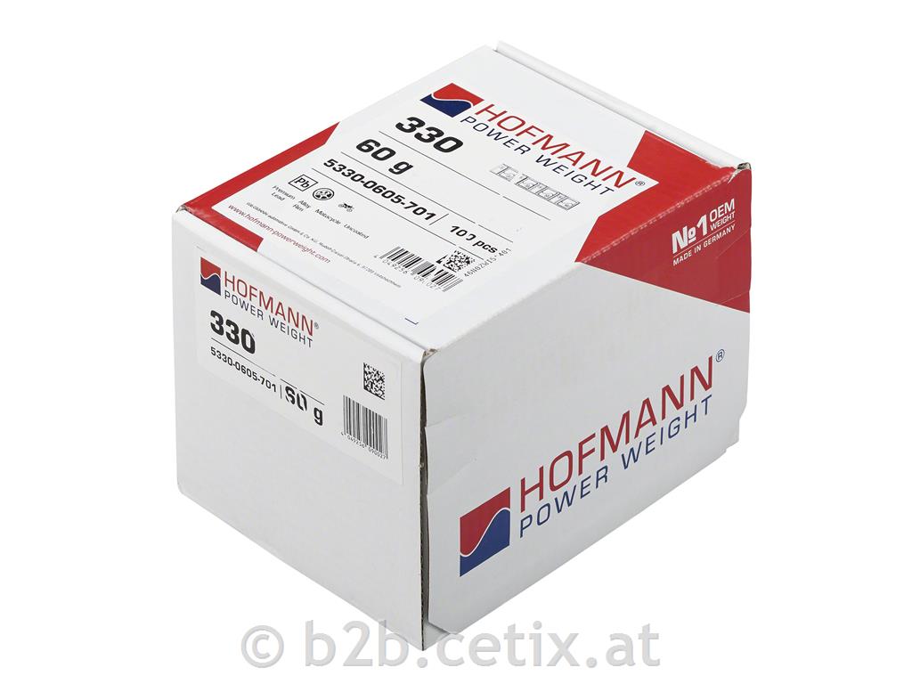 HOFMANN - Klebegewichte - Typ 330 (60g),4mm/100 Stück