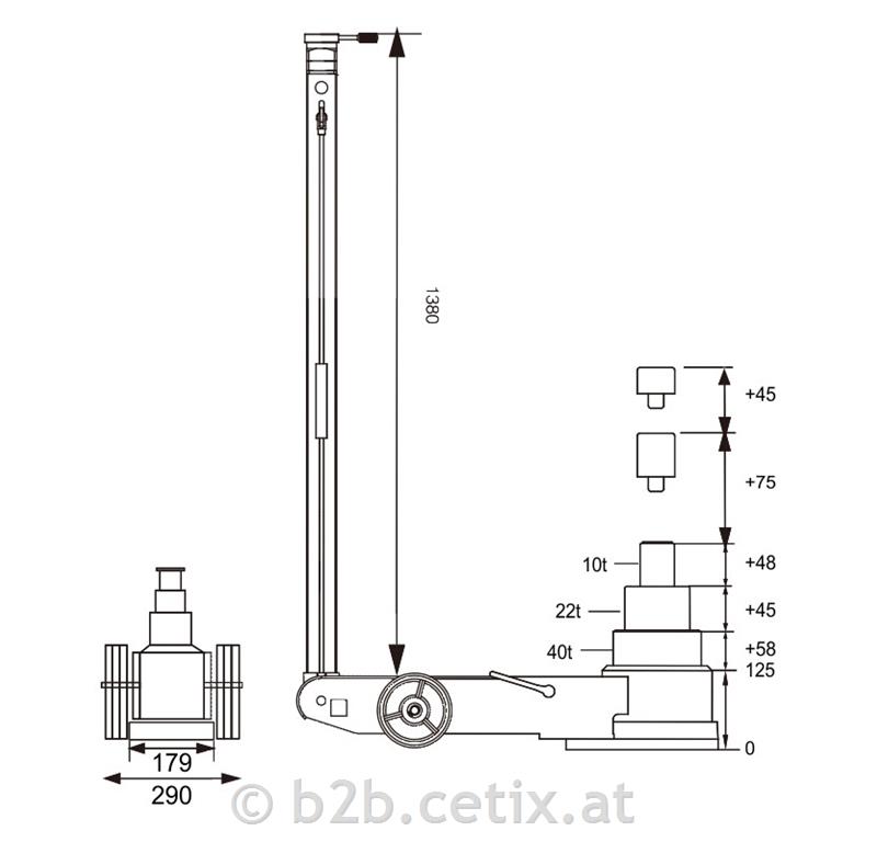 SNIT - Pneumatischer Heber - S40-3EL