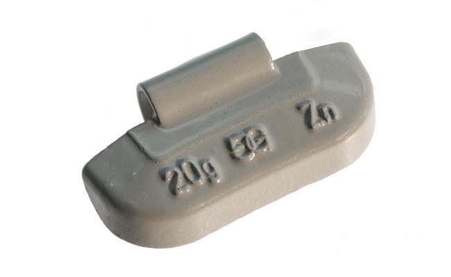 GOMER - Auswuchtgewichte für Stahlfelgen, Zink, 5g (100 Stk / VPE)