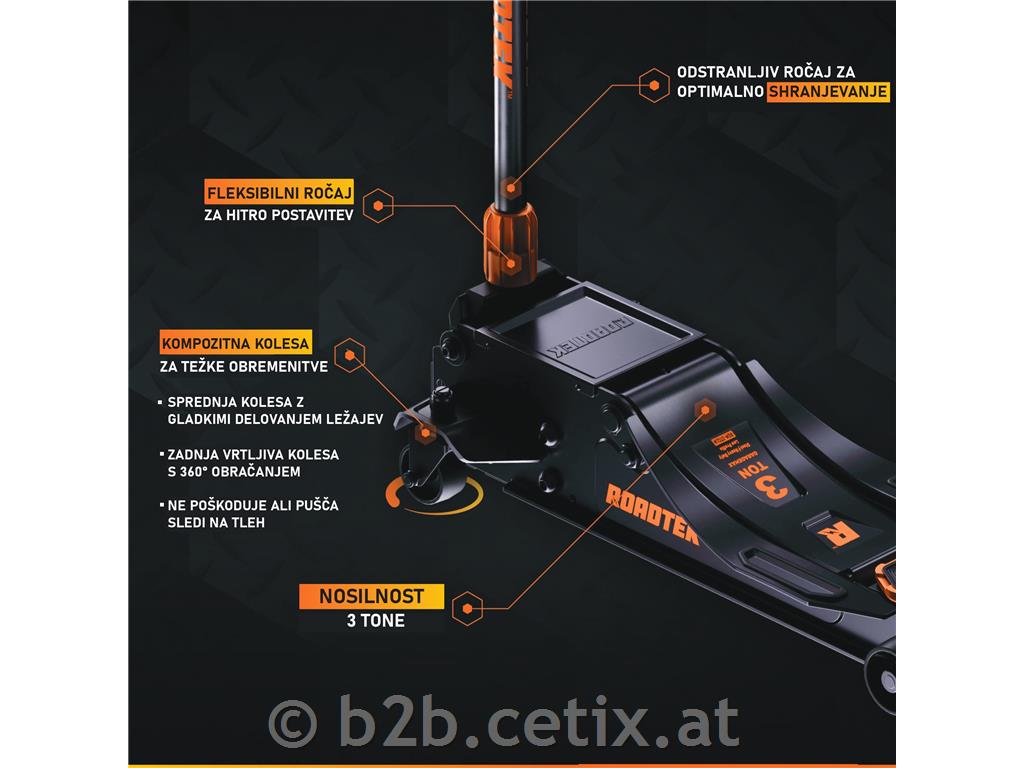 BATERIJSKO dvigalo krokodil ROADTEK